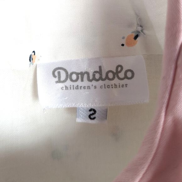 Dondolo Bubble Girls Sz 2 Bella Calico Classic Floral Preppy Boutique Cream - Picture 6 of 7